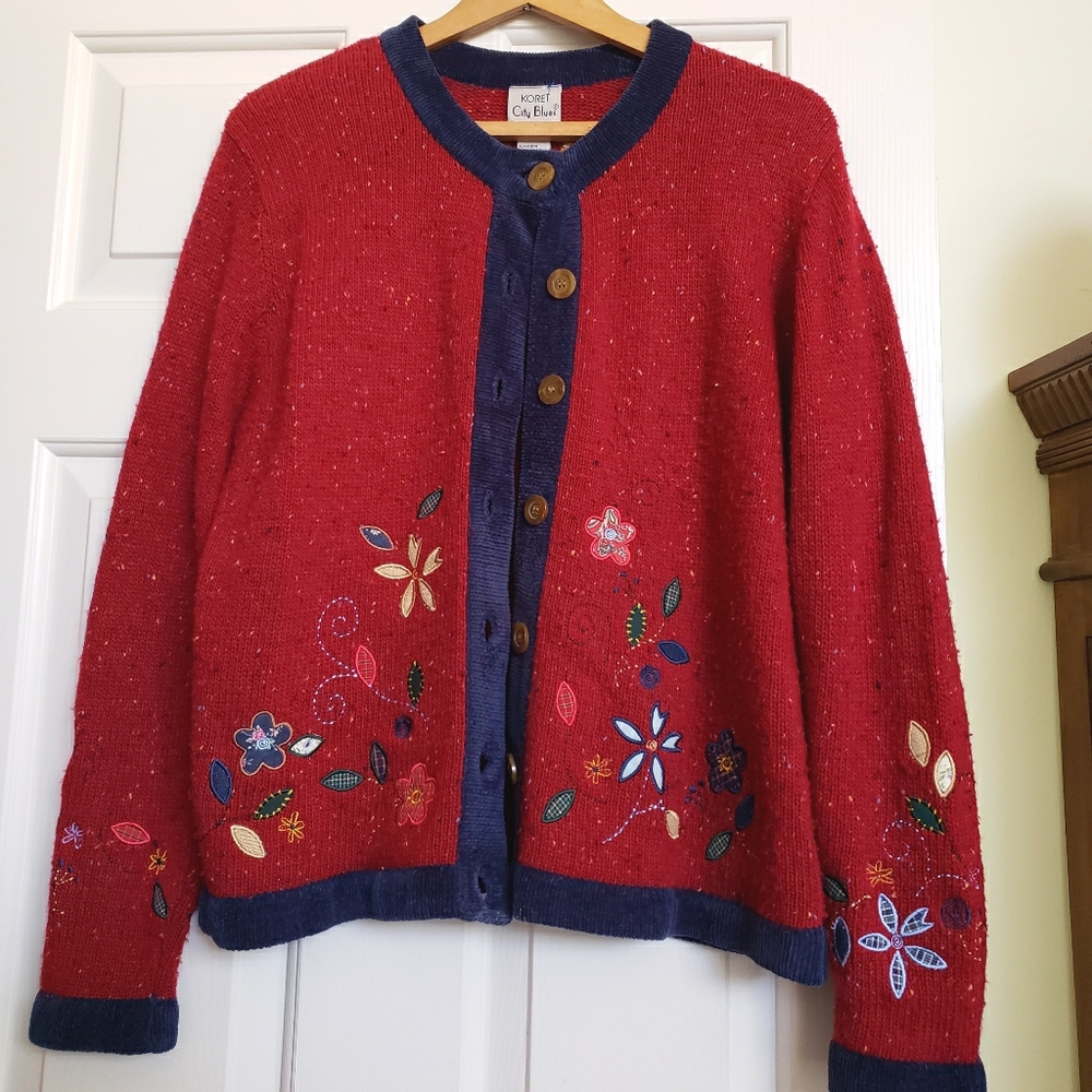 Button down sweater